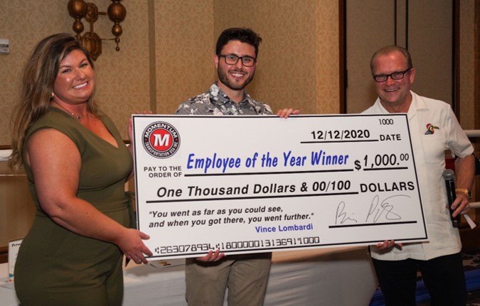 Congratulations to Joey Homsey, our Employee of the Year 2020!