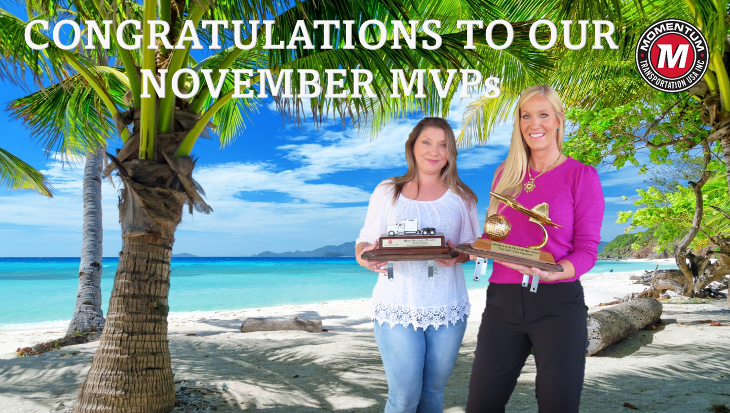 Congratulations to Our November MVP’s!