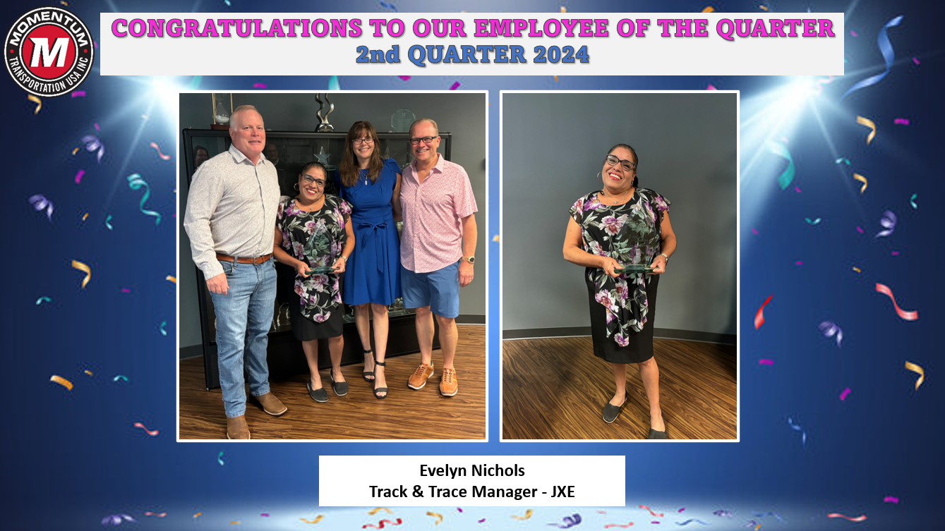 Congratulations to our Employee of the Quarter!