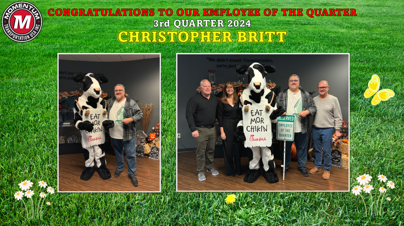 Congratulations to our Employee of the Quarter!